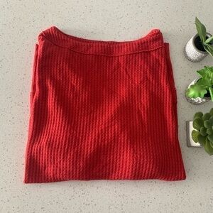 FREE PEOPLE oversized thermal knit vintage top size S